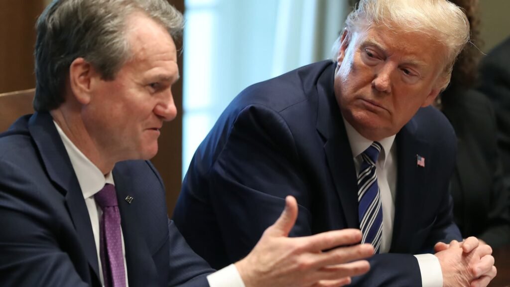 trump says jpmorgan chase, bank of america rejected him as a customer