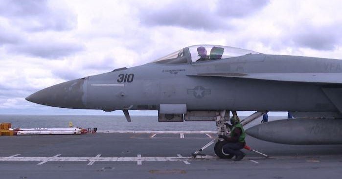 pilot rescued after u.s. fighter jet crashes off coast of virginia