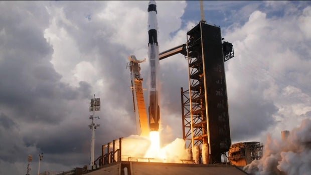 watch live: nasa, spacex launch crew to space station