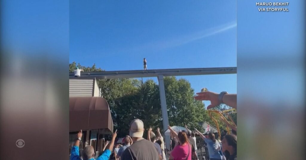 boy rescued from monorail track at pennsylvania amusement park