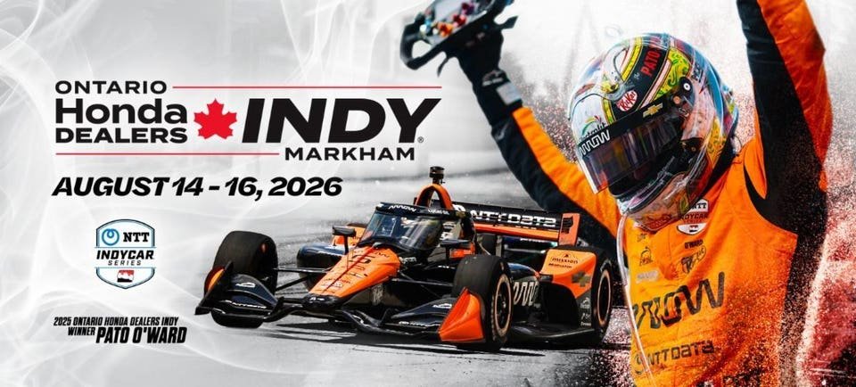 indycar’s toronto race moving to markham, ontario beginning in 2026