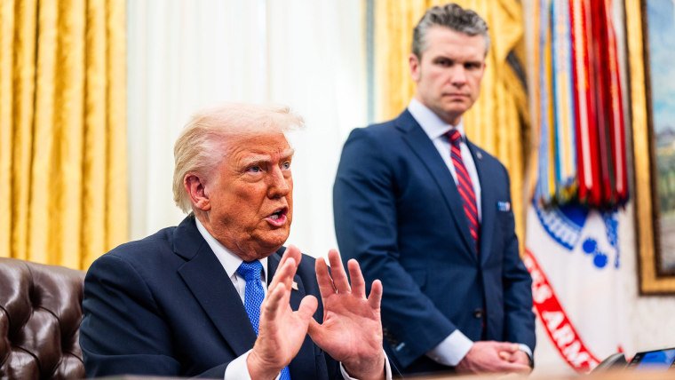 trump makes announcement on department of defense
